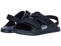 Chaco Chillos Sport - Women's Shoes : Black : Designed for the unwind, the ultra-light Chaco Chillos Sport sandals are perfect footwear for all manners of relaxation featuring a classic slip-on style sandal only this time there's an adjustable and fully functional back strap also including a well bedded footbed for all day wear. Textile and synthetic upper. Synthetic lining and insole. Textile and synthetic outsole. Imported. Measurements: Weight: 6.5 oz Product measurements were taken using siz Slip-resistant Slide Sandals For Outdoor Activities, Outdoor Slide Sandals With Rubber Sole, Outdoor Rubber Sole Slide Sandals, Outdoor Slip-resistant Slide Sport Sandals, Lightweight Waterproof Sandals For Beach, Lightweight Waterproof Beach Sandals, Comfortable Lightweight Waterproof Sandals, Beach Waterproof Sandals, Non-slip Adjustable Fit Open Toe Sport Sandals