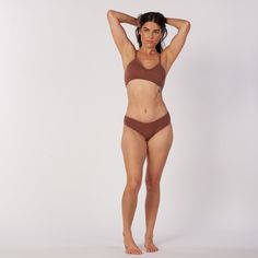 A more supportive style for larger cup sizes. Horizontal seams across the cups, fabric front straps and other thoughtful details shape and support—without sacrificing style or comfort. Designed with measurements from real women, not mannequins. Supports A-D cups. Slip-on style, no back closure. Adjustable straps with rose gold hardware. Double-layered, organic cotton with a covered elastic band. 94% organic cotton, 6% spandex. Cut and sewn in the U.S. Machine wash and dry. Size Guide Cup Sizes, Rose Gold Hardware, Real Women, Elastic Band, Gold Hardware, Double Layer, Size Guide, Adjustable Straps, This Is Us