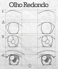 how to draw an anime eye step by step with pictures and instructions for beginners