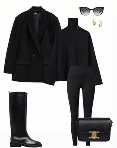 Zara Beauty, Old Money Outfits Women, All Black Outfits, Fashion Outfits Casual, Old Money Outfits, Look Legging, Money Fashion, Mode Zara