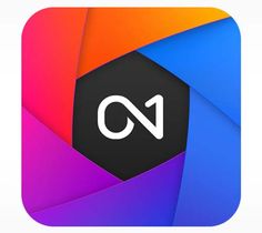 an app icon with the letter c on it's front and bottom corner, in different colors