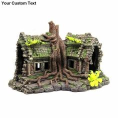 Resin imitation wooden root house ruins aquarium ornament fish tank decoration aquarium accessories french bulldog House Aquarium, Fish Tank Themes, Tank Decoration, Aquarium Ornaments, Aquarium Accessories, Tanked Aquariums, Castle House, Fishing Decor, Aquarium Decor