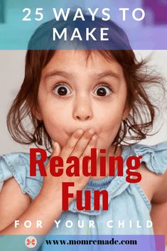 Reading can be a struggle for some kids. It is hard for them to sit quietly. Here are 25 ways to make reading fun. Your kids won't even realize they are reading with they do these things. #reading #learning #tips #book #parents #strugglingtoread #parenting #fun #finemotor Easy Fun Activities, Make Reading Fun, Fun Reading Activities, Nursery Worksheets, Reading Learning, Mom Motivation, Biblical Parenting, Raising Godly Children, Learning Tips