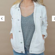 Denim Jacket Nwt Oversized Fit Loose Easy Size Medium Measurements Pictured Head In The Clouds, Velvet Heart, Denim Color, In The Clouds, Blank Nyc, Trucker Jacket, Colored Denim, The Clouds, Denim Vest