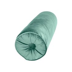 a roll of green velvet on a white background with clippings to the side