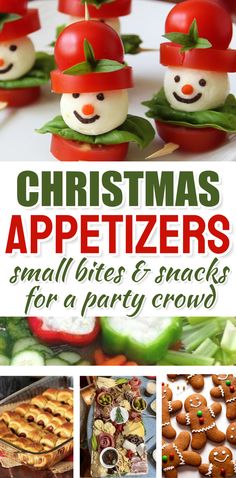 Christmas Appetizers - Simple appetizers quick and easy party food crowd pleasers appetizer recipes easy snacks for a party cheap simple appetizer recipes mini foods for party bite size great appetizers shareable snacks for parties elegant appetizers for party small bites best appetizers recipes for Christmas holiday cocktail party menu food ideas christmas eve appetizers parties food appetizer ideas make ahead that travel well Party Food Crowd, Holiday Cocktail Party Menu, Christmas Eve Appetizers Parties Food, Mini Foods For Party, Simple Party Snacks, Christmas Themed Appetizers, Snacks For A Party, Holiday Finger Foods, Make Ahead Christmas Appetizers