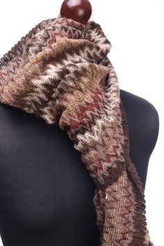 MISSONI Brown Zig Zag Wool Blend Knit Scarf SKU: DP-004889 Condition: Good pre-owned condition. Defects:  Please check all photos and measurements! PLEASE NOTE! MARKETPLACE MAY COLLECT EXTRA FEES AT CHECKOUT, WE CAN'T AFFECT THIS Don't hesitate to ask any questions and make offers You may always contact us for updates on delivery as well as to return your purchase within 30 days  We can combine your orders so you will save shipping costs Standard international tracked delivery Delivery time 5-18 Knit Scarf, Missoni, Zig Zag, Scarf Wrap, Wool Blend, Scarf Accessory, Ukraine, Bathing Beauties, Purses And Bags