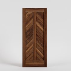 Walnut Mountain Chevron Solid Wood Exterior Front Door Chevron Barn Door, Glass Pocket Door, Exterior Barn Doors, Custom Exterior Doors, Traditional Joinery, Chevron Door, Modern Sliding Barn Door, Modern Entry Door, Modern Exterior Doors