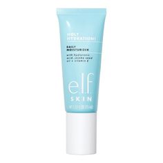 AAllure Best of Beauty Winner! Previously Daily Hydration Moisturizer – new name, updated formula. Deeply nourish and hydrate your skin without weighing it down with e.l.f. SKIN’s Holy Hydration! Daily Moisturizer. This creamy yet lightweight daily moisturizer is enriched with vitamins and antioxidants to renew your skin, lock in essential moisture, and reveal a naturally radiant complexion. Ideal for daily use, the formula absorbs easily to promote smoother, more supple skin that glows from wit Skin Care Items, Even Out Skin Tone, Soften Skin, Daily Moisturizer, Skin Care Moisturizer, Face Moisturizer, Makeup Skin Care, Moisturizer Cream, Jojoba Oil