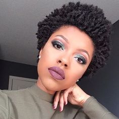 How stunning is this? | 17 Stunning People That Will Make You Want To Wear Bold Lipstick Tapered Afro, Twa Styles, Natural Hair Twa, Future Hairstyles, Cabello Afro Natural, Teeny Weeny Afro, Short Natural Hair, Glowing Radiant Skin, Slay Girl