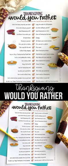 thanksgiving would you rather know what to do with the corn on the cob?