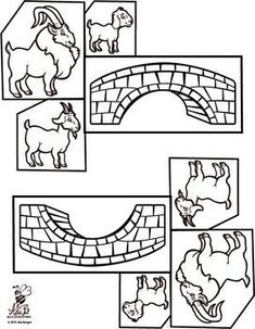 an image of some animals that are in the shape of a brick wall and bridge