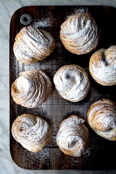 freshly baked pastries sitting on a baking tray