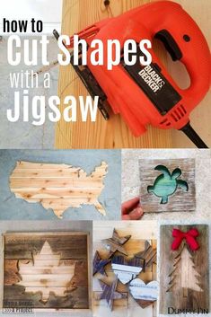 how to cut shapes with a jigsaw and other woodworking projects for beginners