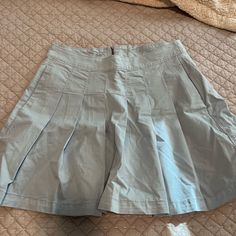 Never Been Worn! Great Condition! Brand New Without Tags! Blue Mini Skirt With Short Inseam For Spring, Blue Tennis Skirt With Short Inseam For Spring, Spring Blue Mini Skirt With Short Inseam, Blue Short Inseam Mini Skirt For Spring, Blue Mini Skirt For Spring, Light Blue Casual Mini Skirt, Blue Pleated Short Skort, Light Blue Lined Skirt Bottoms Casual Style, Casual Pleated Skirt With Short Inseam For Spring