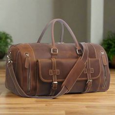 leather duffel bag brown duffel bag large duffel bag weekender bag travel on bag overall bag leather hand luggage customize duffel bag Leather Weekender Bag With Leather Trim For Travel, Luxury Leather Weekender Bag For Daily Use, Rectangular Leather Weekender Bag, Leather Weekender Bag With Leather Lining For Travel, Rectangular Leather Weekender Bag With Leather Trim, Business Leather Duffle Bag With Leather Lining, Leather Satchel Duffle Bag For Travel, Leather Duffle Bag With Luggage Sleeve For Business, Leather Duffle Bag With Leather Backing For Everyday Use