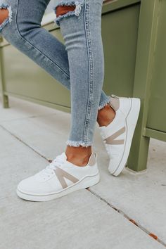 MIA Alta Sneakers - Magnolia Boutique Taupe Sneakers, Tennis Shoes Outfit, White Cement, Trendy Outfit, Sneakers Women, Style Sneakers, Trendy Sneakers, Business Attire