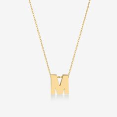 14k Solid Gold Initial Necklace - Gold Personalized Name Necklace - 14k Letter Necklace - Fine Jewelry - Gift for Mom, Wife - Birthday Gift 14k Solid Gold Customized Initial Necklace will be stylish and elegant on your neck. You can wear Real Gold Letter Pendant everyday. Alphabet necklace is very suitable and minimalist style. HAPPY MOTHER'S DAY * HAPPY VALENTINES DAY * HAPPY BIRTHDAY * You are going to LOVE it 🔳WARRANTY🔳 *6 Months warranty. *Free Shipping without price limit. *Easy Return an Gold Letter Pendants, 14k Gold Initial Necklace, Personalized Gold Necklace, Gold Initial Necklace, Dainty Initial Necklace, Gold Disc Necklace, Alphabet Necklace, Gold Jewelry Gift, Evil Eye Necklace Gold