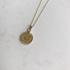 Delicate disk 14k gold necklace dainty gold coin pendant | Etsy Dainty Gold Plated Tarnish Resistant Medallion Necklace, Dainty Gold Plated Tarnish-resistant Medallion Necklace, Dainty Tarnish Resistant Medallion Pendant Necklace, Dainty Tarnish-resistant Pendant Medallion Necklace, Elegant Coin Medallion Necklace For Everyday, Elegant Everyday Coin Medallion Necklace, Elegant Everyday Medallion Necklace Shaped Like A Coin, Dainty Coin Pendant Necklace For Everyday, Gold Minimalist Medallion Necklace With Round Pendant