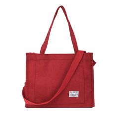 PRICES MAY VARY. 👜【Soft Material】- This corduroy tote bag is made of high quality corduroy, soft, lightweight, durable and comfortable. This shoulder bag is with soft polyester lining inside. 👜【Large Capacity】- Large Size: about 35*30*12cm / 13.78*11.81*4.72 inch; Medium Size: about 30*25*10cm / 11.81*9.84*3.93 inch. Large capacity and different sizes design to meet the needs of storing your various items. 👜【Practical Design】- Adjustable shoulder straps, 1 pocket inside with a magnetic button Corduroy Tote Canvas Bag For School, Daily Use Corduroy Canvas Bag, Corduroy Shoulder Bag For School, Corduroy Canvas Shoulder Bag For Everyday Use, Corduroy Rectangular Shoulder Bag With Pockets, Rectangular Corduroy Shoulder Bag With Pockets, Rectangular Corduroy Travel Bag, Rectangular Corduroy School Bags, Rectangular Corduroy Shoulder Bag For Daily Use