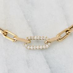 "NOTE: This specific listing is for merchandise that we have available in stock & ready to ship. If you are interested in purchasing this item with more length choices kindly click the following link for your convenience: https://www.etsy.com/listing/737621128/thick-oval-diamond-link-14k-solid-gold?ga_search_query=oval%2Blink&ref=shop_items_search_18&pro=1&frs=1 This Italian handcrafted chain link bracelet is completely composed of 14K solid gold and is uniquely made with a semi- Diamond Chain Link Bracelet For Gift, Everyday Oval Gold Chain Bracelet, Oval Link Diamond Bracelet As Gift, Diamond Bracelet With Oval Link Chain For Gift, Gift Diamond Link Bracelet With Adjustable Chain, Gift Chain Link Diamond Bracelet With Gold Chain, Gift Diamond Bracelet With Gold Chain, Gift Gold Chain Link Diamond Bracelet, Everyday Oval Chain Bracelet With Adjustable Chain