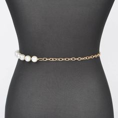 A sophisticated blend of elegance and style, the Multi Layered Pearl Gold Chain Belt is a statement accessory for any fashion-forward wardrobe. This exquisite piece features multiple layers of lustrous pearls intertwined with gleaming gold chains, creating a stunning contrast that catches the eye. Whether you're dressing up for a special occasion or adding a touch of glamour to your everyday outfit, this belt is sure to make a lasting impression. - 0.65" Wide x 47" Long - Imported Pearl Gold Chain, Gold Chain Belt, Scarf Gift, Chain Belt, Everyday Outfit, Pearl Chain, Multi Layering, Long Tops, Everyday Outfits