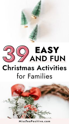 While you countdown to the 25 days until Christmas morning, here are 39 Christmas bucket list ideas to try this holiday season. This ultimate list of fun Christmas activities includes what to do on Christmas day with family at home, easy Christmas activities for families to do on Christmas eve, DIY activities for kids and for teens, cute things to do with friends and families, and cheap and free indoor games and party ideas for your gatherings.