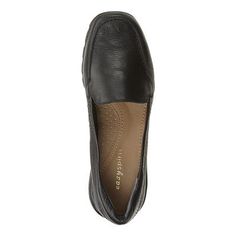 Abide Leather Casual Flats - Easy Spirit Black Flat Heel Slip-ons For Everyday, Comfortable Synthetic Slip-ons With Round Toe, Black Almond Toe Slip-ons With Cushioned Footbed, Black Slip-ons With Ortholite Insole For Spring, Comfortable Slip-on Leather Shoes, Comfortable Slip-ons With Removable Insole, Comfortable Cushioned Slip-ons For Everyday, Comfortable Slip-on Leather Shoes With Round Toe, Comfortable Round Toe Slip-ons For Walking