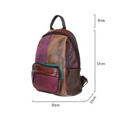 New Genuine Leather Vintage Women Backpack. Paneled Hand-wiping Random Color Mixing Large Capacity Travel Bags. Main Material: GENUINE LEATHER Genuine Leather Type: Cow Leather Origin: CN(Origin) Gender: WOMEN Backpacks Type: Softback Capacity: 20-35 Litre Interior: Cell Phone Pocket Interior: Interior Zipper Pocket Handle/Strap Type: Soft Handle Decoration: NONE Closure Type: zipper Rain Cover: No Exterior: Solid Bag Carrying System: Arcuate Shoulder Strap Lining Material: Polyester Style: vint Casual Brown Backpack For Trip, Multicolor Leather School Bag, Multicolor Leather Standard Backpack, Daily Use Multicolor Leather Backpack, Casual Multicolor Leather Backpack For Daily Use, Casual Multicolor Leather Backpack For School, Multicolor Leather Backpack, Casual Brown Bag For Trips, Multicolor Leather Backpack For Travel