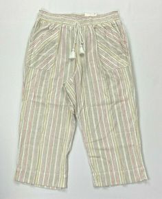 Women's Westbound Woman Plus Linen Rayon Casual Wide Leg Beach Stripe Capris  NEW WITH TAGS Made with 55% Linen/45% Rayon RETAILS FOR $44.00 Price listed is for ONE Pair of Capri--Use drop boxes to select size Check out my other items! Be sure to add me to your favorites list Favorites List, Favorite Things List, Capri, The Selection, Wide Leg, Women Accessories, Tags, Clothes For Women, Pants