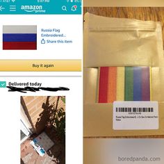 there are two pictures with different colors on the same page and one has a barcode