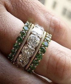 Wedding Stack, Stock Design, Female Style, Stackable Bands, Girls Best Friend, Vintage Engagement Rings, Design Ideas, Engagement Rings, Band