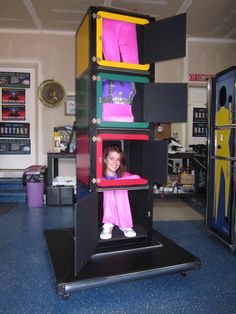 a child's play area in the middle of a school