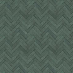 an image of a green wallpaper that looks like herringbones on the floor