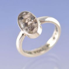 Oval Cremation Ash Ring – Chris Parry Handmade Jewellery Cremation Ring, Glass Rings