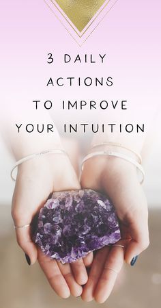 3 Daily Actions to Improve Your Intuition : Developing Your Intuition, Books About Intuition, How To Improve Intuition, How To Develop Your Intuition, Improving Intuition, Intuition Developing, Psychic Development Learning, Intuition Quotes, Intuitive Empath