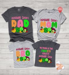 "Twotti Frutti Birthday Shirt, Second Birthday Party Shirt, Birthday Cutie Shirt, 2nd Birthday Outfit, Twotti Frutti Birthday Shirt, Matching Family Shirt Note: Please add each shirts to your cart individually and place one order. HOW TO ORDER T-SHIRT Important Note: Women V-Neck shirts are relax fitted but, Unisex Shirts run true unisex sizes. 1-) Please, Check and Review all Photos. 2-) Select Your T-Shirt Style and Size. Please note the long sleeve options are at the bottom of the drop down m Mom And Me Shirts, 2nd Birthday Outfit, Kids Birthday Shirts, Matching Mom, Family Shirts Matching, Birthday Party Shirt, Birthday Girl Shirt, Bowling Shirts, Family Birthdays