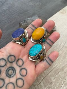 Chunky Ring With Stone, Chunky Rings Stone, Chunky Gem Rings, Blue Large Stone Ring Jewelry, Luxury Large Stone Turquoise Bohemian Ring, Oval Stone Ring, Ring Blue Stone, Large Stone Rings, Big Stone Ring