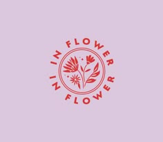 the logo for in flower, an online store that sells flowers and is also selling their own products