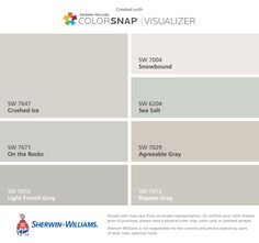 the different shades of paint that are available in this color scheme for walls and ceilings