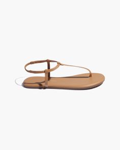 True minimalist form. Classic T-strap silhouette with secure ankle band and elastic backing for comfort. Made from soft Brazilian leather, with an added cushioned insole and rubber outsole so you can skip the break-in period. Classic T-strap Sandals With Ankle Strap, Minimalist Single Toe Strap Sandals For Spring, Modern T-strap Sandals With Leather Footbed, Modern Sandals With Adjustable Strap For Everyday, Modern Everyday Sandals With Adjustable Strap, Leather T-strap Sandals For Everyday, Classic Leather T-strap Sandals With Ankle Strap, Leather T-strap Sandals With Single Toe Strap For Everyday, Everyday Leather T-strap Sandals With Single Toe Strap