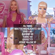 two barbie dolls are shown in this advertisement