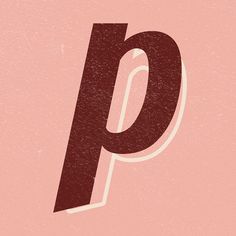 the letter p is made up of brown letters