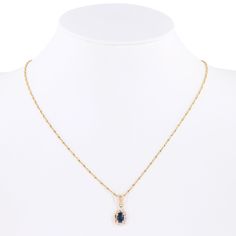 Our 14K Yellow Gold Fancy Rope Chain holds the spotlight on a dazzling Sapphire Oval Halo Diamond Pendant. A harmonious blend of elegance and style, this necklace is a statement piece that complements any occasion.Type: Fancy Rope Link ChainWeight: 3.7gMaterial: 14K Yellow GoldLength: 18"Oval Sapphire: 0.60CtwDiamonds: 9 x 0.015Ctw = 0.14CtwColor And Clarity: H/VS2Length Pendant: 0.75"Closure: Spring RingFor more of our jewelry products, please visit our shop 777jewelryLAFree shipping on all ord Oval Chain Necklaces Fine Jewelry, Oval Chain Necklaces In Fine Jewelry Style, Elegant Oval Chain Necklace With Delicate Chain, Elegant Oval Chain Necklace With Adjustable Chain, Formal Oval Chain Necklace, Oval Chain Necklace For Formal Occasions, Elegant Oval Pendant Chain Necklace, Elegant Oval Chain Necklace For Formal Occasions, Formal Chain Necklace With Adjustable Oval Pendant