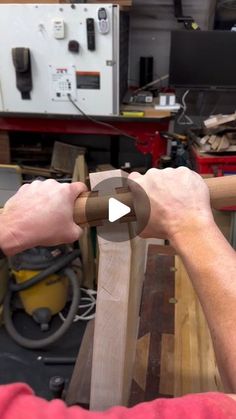 a person working on a piece of wood