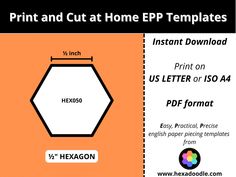 hexagon and hexagon cut at home ppp templates for printing