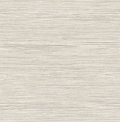 the textured wallpaper is white and beige, with small horizontal stripes on it