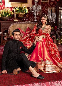 Red Dulhan Dress Pakistani Designer Clothes, Long Frock, Wedding Red, Indian Bridal Dress, Indian Bridal Wear, Long Frocks, Indian Bridal Outfits, Monochrome Fashion, Indian Wedding Dress