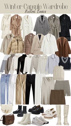 Capsule Wardrobe Casual, Capsule Wardrobe Outfits, Classy Winter Outfits, Fashion Capsule Wardrobe, Winter Capsule, Everyday Fashion Outfits