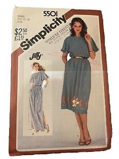 an old fashion sewing pattern for a women's dress, size 12 - 20